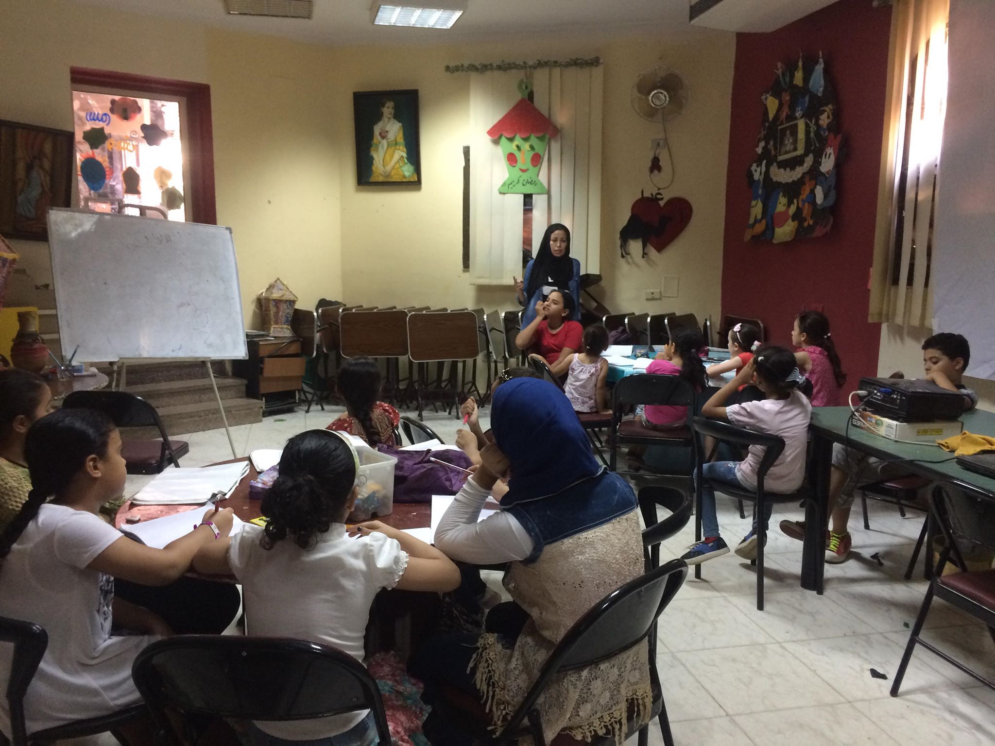 Completing the drawing courses at Fayoum office