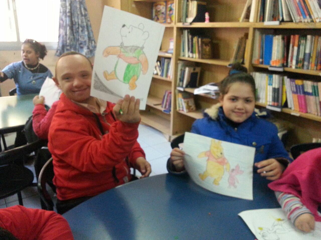 Art workshop at Zeitoun Center for Children with Special Needs