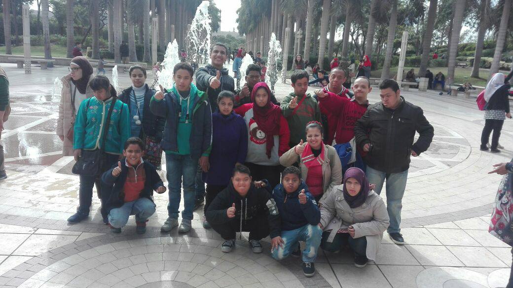 A trip and art workshop for Al-Azhar Park for students from Zeitoun Center for Children with Special Needs